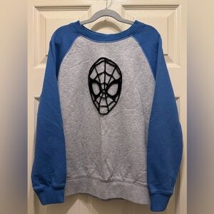 Hanna Andersson Marvel Spider-Man Sweatshirt, Size: 10 / 140cm, Color: Gray/Blue